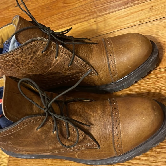 Dr. Martens MIE Granny Brogue Y2K Block Heel Ankle Boots UK 7/US10 - Picture 6 of 14